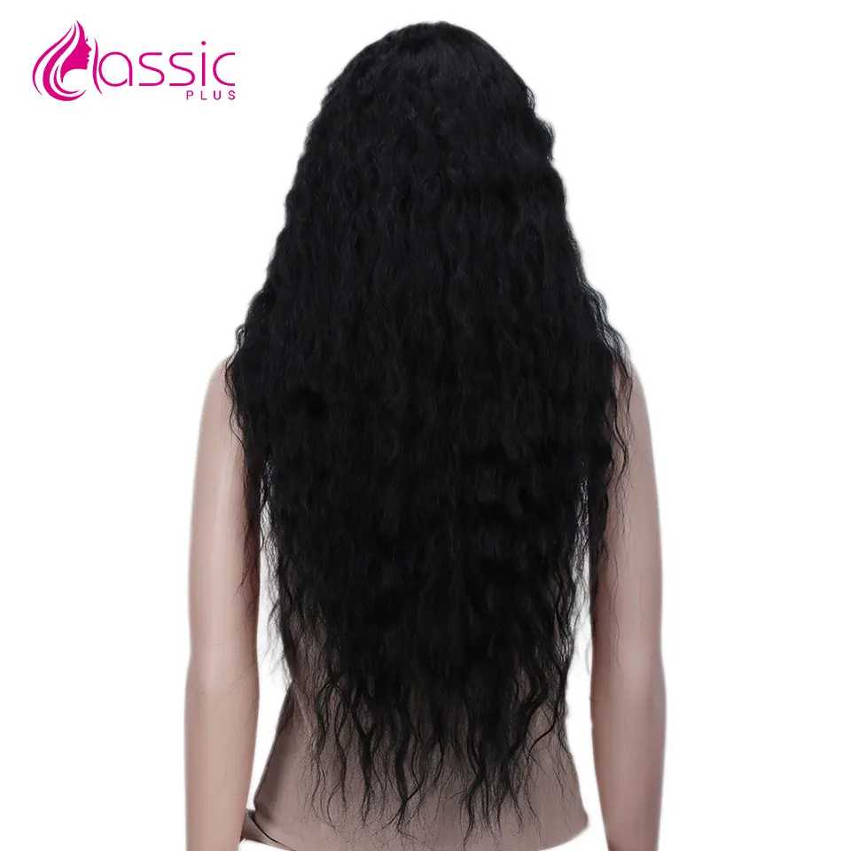 

Classic Plus Synthetic Lace Front Wig Kinky Straight Lace Wig Heat Resistant Lace Frontal Afro Hair Black Wigs For Black Women