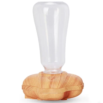 

Water Bottle Humidifier USB Silent Car Office Bedroom Mini Desktop Mist Diffuser Light Wood Grain
