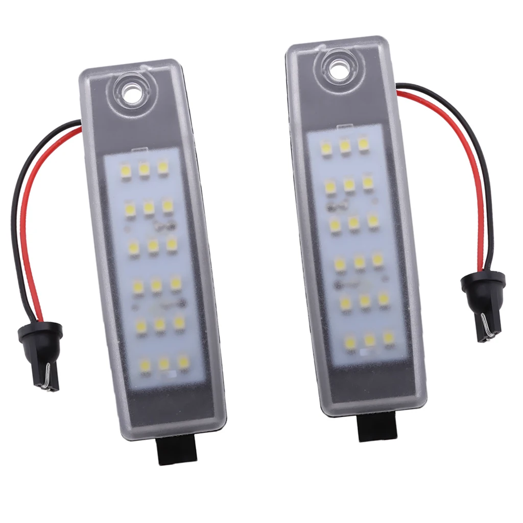 2 Pieces LED Number License Plate Light Lamp for Toyota Hiace Rav4 Vanguard