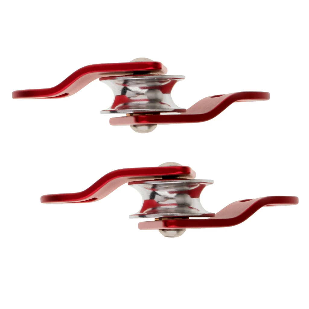 2x 20KN General Purpose Mobile Pulley Downhill Tree Rock Climbing Arborist