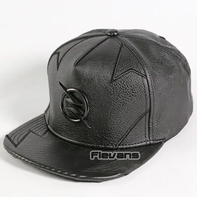 hip hop leather cap