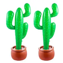 2 шт кактус дерево Надувное украшение надувной кактус реквизит для дня рождения Лето тема вечерние надувные игрушки