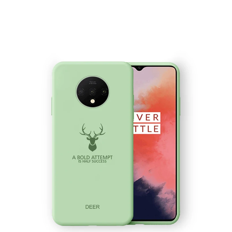 Чехол MOFi для oneplus 7 t, силиконовый чехол 1+ 7t pro, мягкий ТПУ, задняя крышка, противоударный чехол one plus 7 t, Матовый Модный чехол s - Цвет: light green