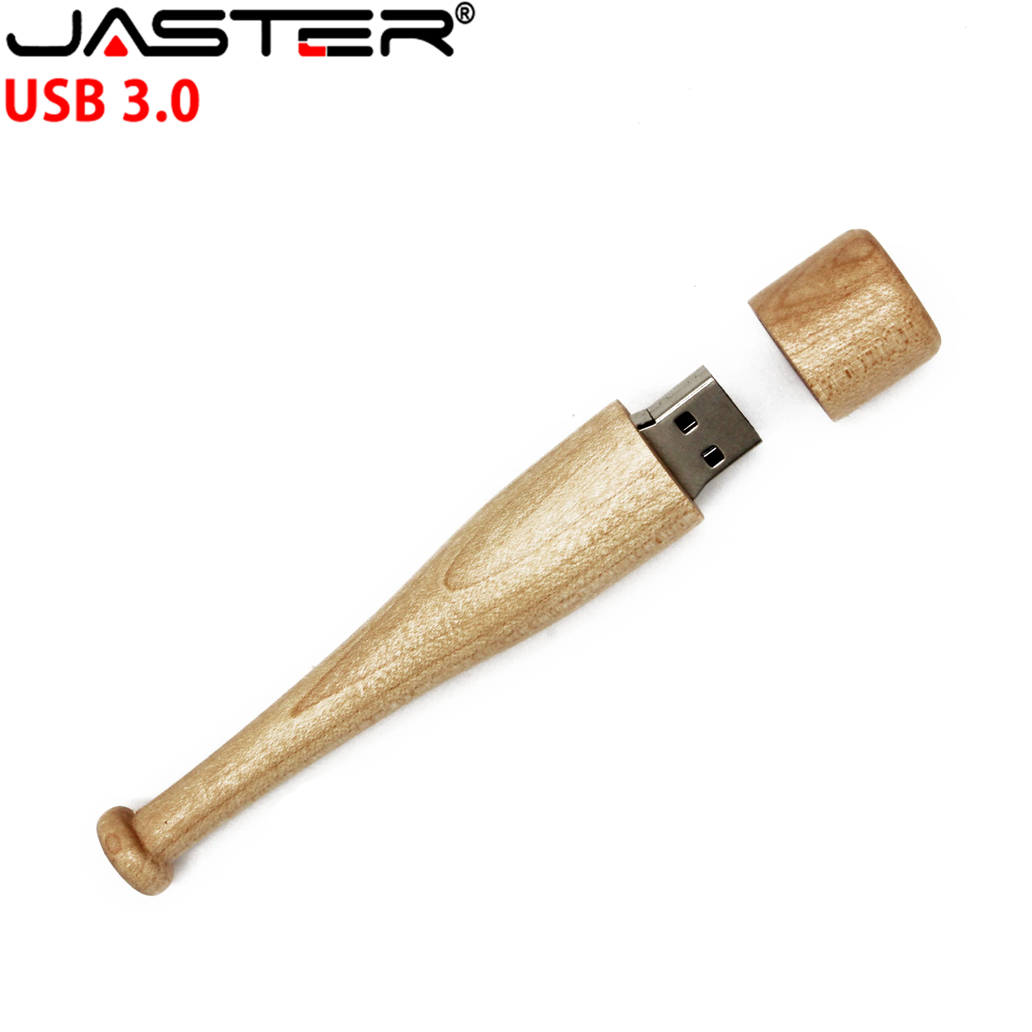 JASTER деревянный usb флеш-накопитель 4 ГБ 8 ГБ 16 ГБ 32 ГБ Клен бейсбольная бита usb 3,0
