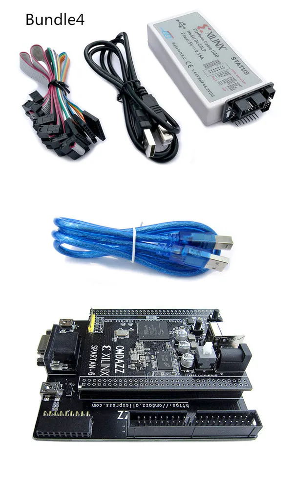 Bundle4 XILINX FPGA Spartan6 XC6SLX16 макетная плата Spartan-6 FPGA Core Card и IO Плата с 128 м DDR3 - Цвет: Bundle4