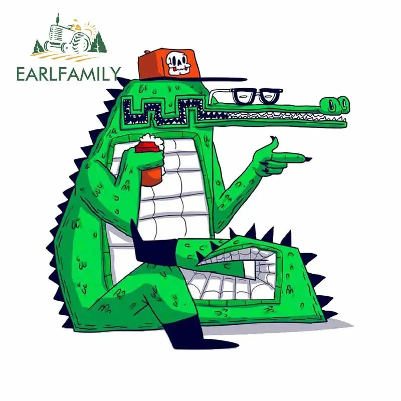 EARLFAMILY 13 см x 12 7 для отдыха с рисунком крокодил холодным пенистый виниловые