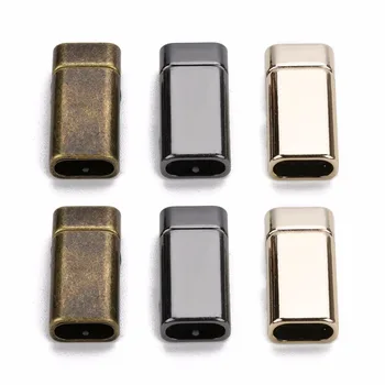 

5pcs Magnetic Clasps Bracelets Connector End Clasp fits 10x4.5mm Flat Leather Cord Lazy Shoelace Buckle Jewelry Findings Making