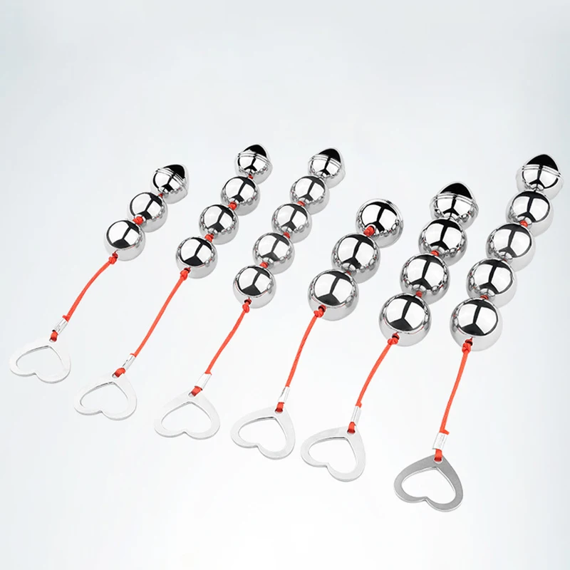 New Metal Anal Beads For Needlework Butt Plug Stainless Steel Vaginal Balls Prostate Massager Intimate Goods Sex Toys For Women