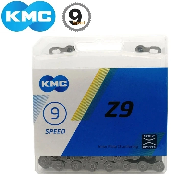 KMC Z9 Bike Chain 116L &amp MissingLink 9 Speed Cassette MTB Mountain Road City Bicycle Trekking 18/27 | Спорт и развлечения