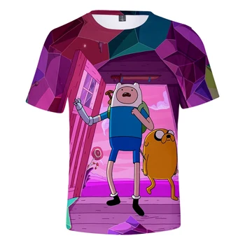 

Adventure Time with Finn and Jake role-playing hot summer short-sleeved casual T-shirt unisex bottoming couple love
