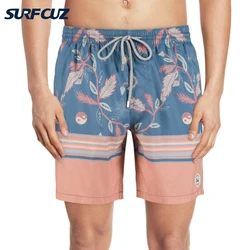 SURFCUZ Quick Dry Mens Beach Board Shorts Holiday Swim Trunks Swimming Shorts Beachwear for Men Running Sports Surfing Shorts