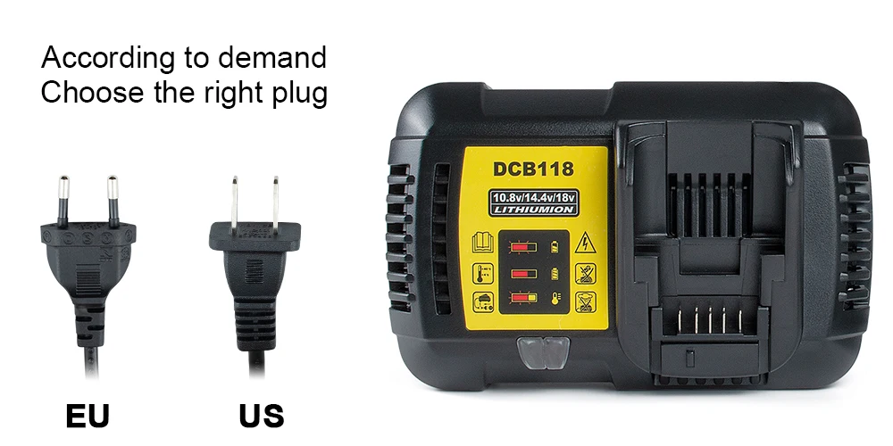 14.4v 18v 20v ue plug dcb200 140 105
