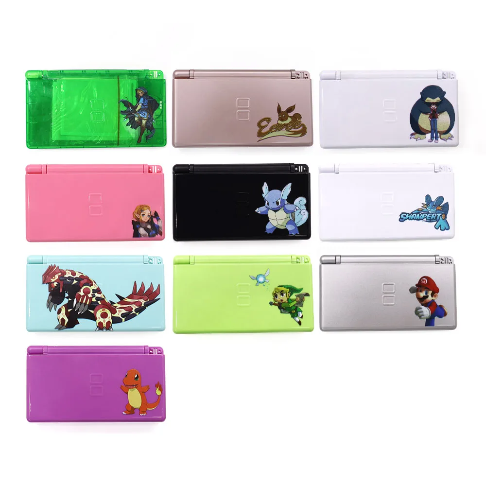 10 Sets Customized UV Printed Full Housing Shell Case Complete Kit With Buttons And Screwdriver For DS Lite NDSL 10 Colors