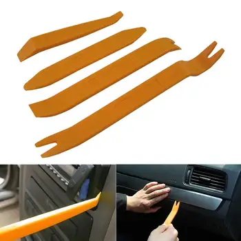

4pcs/Set Interior Tool Kit Pry Door Clip Radio Panel Car Removal Tool Plastic Trim Audio Dashboard Disassembly Repair Tool car