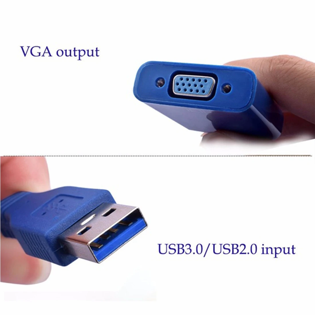 Tarjeta grafica externa de video para WIN7 WIN8 USB 3,0 a VGA Мульти-дисплей Видео Графика Adaptador de кабель externo