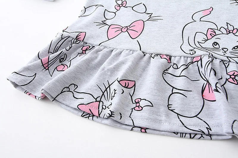 Г. Пижамы для девочек pijama infantil Pyjamas, Детская ночная рубашка с мультяшным принтом Koszula Nocna, пижамный комплект, Ститч Chemise De Nuit, домашняя одежда