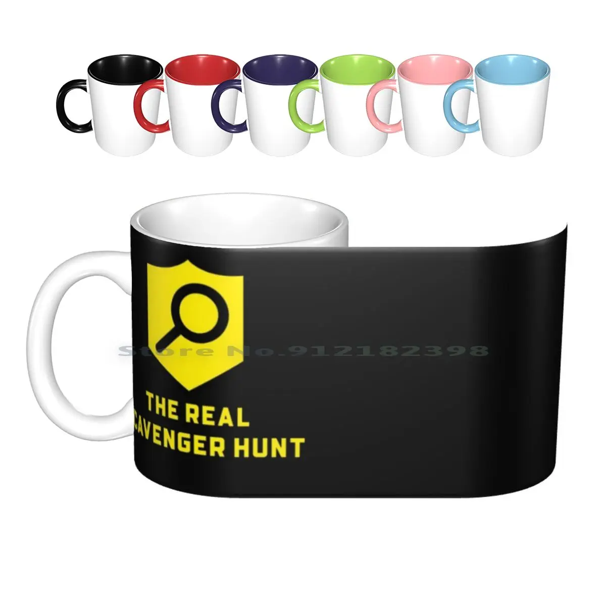 The Real Scavenger Hunt (Dark) Tazze In Ceramica Tazze Da Caffè Tazza Da Tè Al Latte Warzone Scavenger Contract Plunder Gaming Ps4 Pc Logo