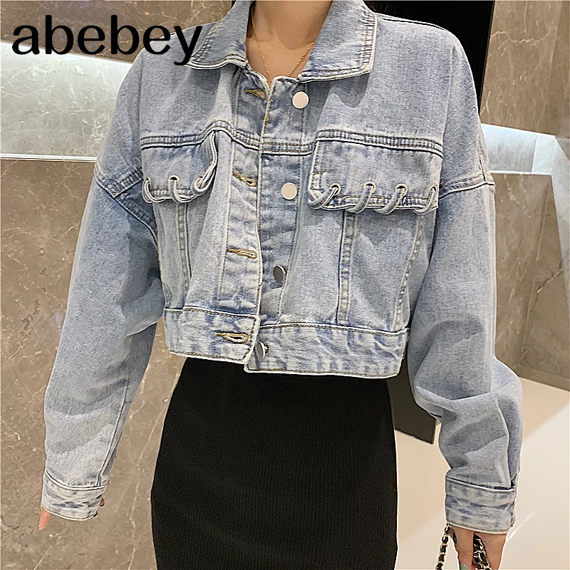 2010 Autumn Streetwear Women Denim Jacket Coat Casual Outwear Fashion New Short Ripped Jeans Bandage Coats Chaqueta Mujer |