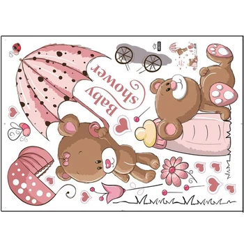 

Wall Sticker For Baby Girls Kids Rooms Home Decor Teddy Bear Classroom Wall Decals