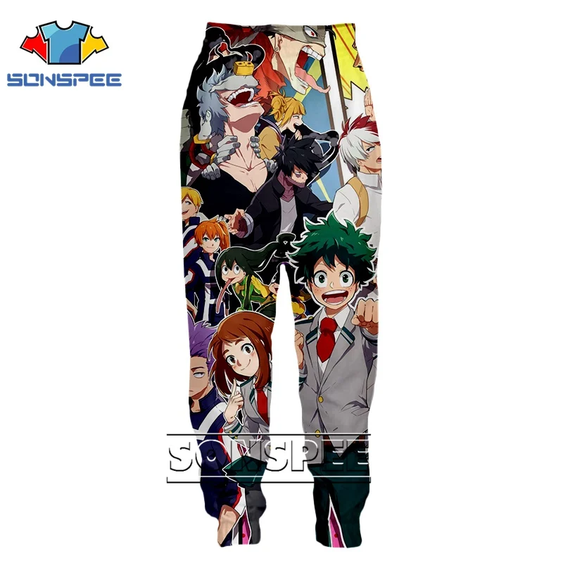 3d принт для мужчин и женщин Полная длина jogger логотип Harajuku kids My hero Academy Boku no hero спортивные штаны Топ аниме спортивные брюки
