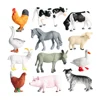 12 Pieces Realistic Simulation Farm Animal Model Kids Educational Toy Playhouse Decor 1
