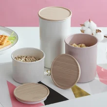 Пластиковые герметичные банки для хранения Диспенсер/простой многозерновой орех контейнер для хранения приправ цилиндрические пищевые Герметичные банки