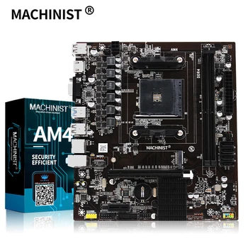 

MACHINIST AM4 A320 Motherboard M.2 Challenger AMD ddr4 memory slots Rams nmve m.2 sata iii ssd HDMI+VGA mainboard for desktop