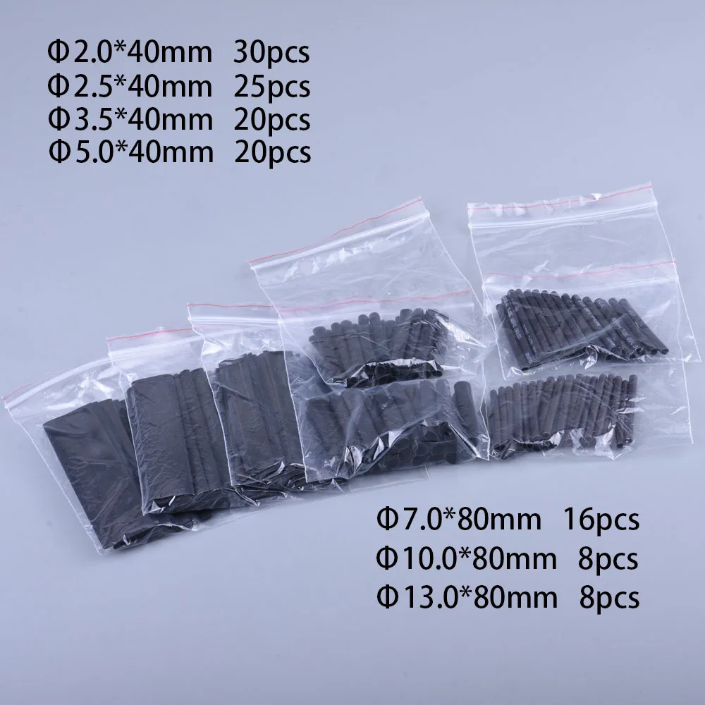 127-800pcs חום-לכווץ צינור תרמורסטנט חום לכווץ ערכת עטיפה