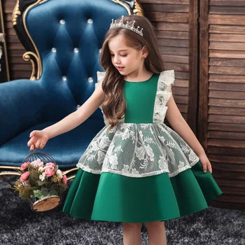 

Cosplay Princess Dress Wedding Party Costume Deep-V Open back Sleeveless Kids Dresses for Girls 0-6 Years Vestido infantil D30