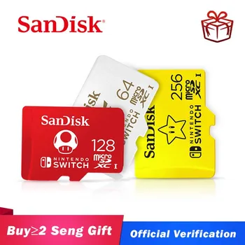 

SanDisk New style micro sd card 128GB 64GB 256GB cartao de memoria SDXC memory cards for Nintendo Switch TF card with adapter