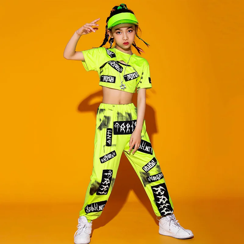 

Hip Hop Dance Costume For Girls Jazz Dance Wear Rave Dancer Outfits E-girls Clothes Performance Costume DJ DS Clothing DL7066