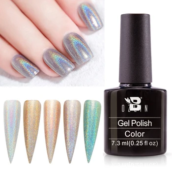 

Bozlin 1 Set 36 Colors Holographic Gel Soak Off LED/UV Gel Nail Polish Super Shinny Gel Nail Polishes Manicure Nail Art Tools