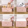 Foldable Storage Box Clothing Quilt Organizer Fabric Caja Organizadora Clothes Container Closet Home Organizer Large Capacity 6