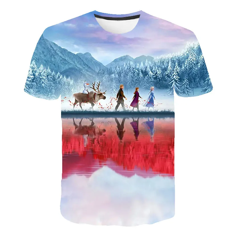 shirt Frozen 2 Olaf Elsa New 