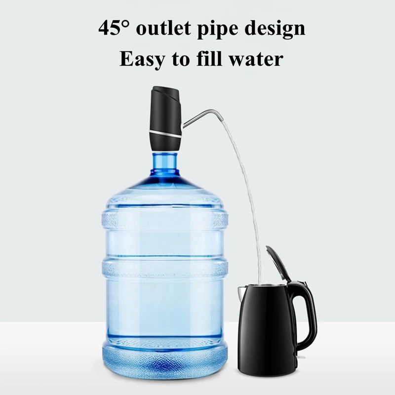 

Water Bottle Pump, USB Charging Automatic Water Dispenser Protable Compact Electric Drinking Water Pump Fits for 5 Gallon Univer