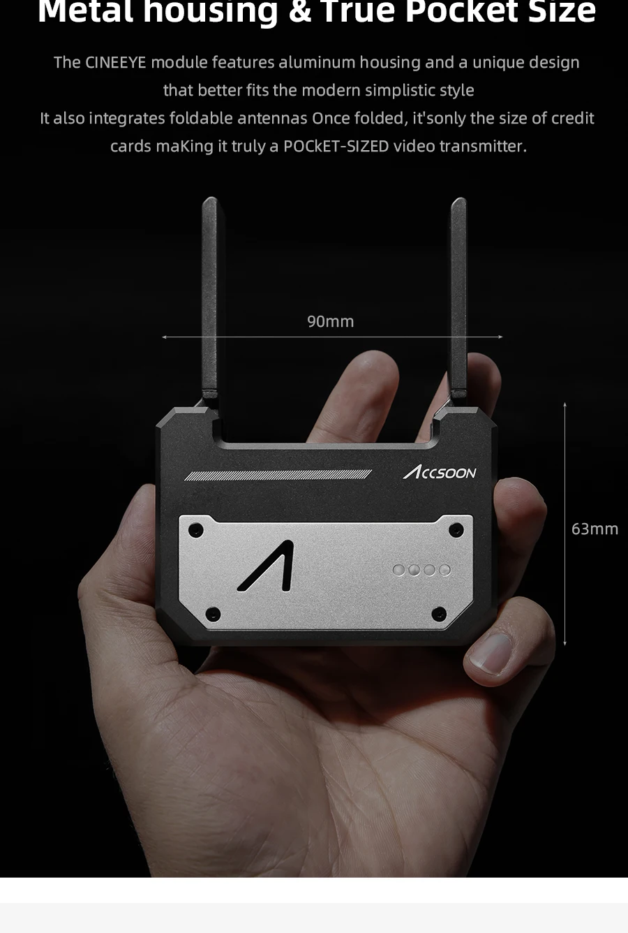 Accsoon CineEye беспроводной 5G Mini HDMI 1080P передающее устройство видео передатчик для IOS iPhone для iPad Andriod Phone