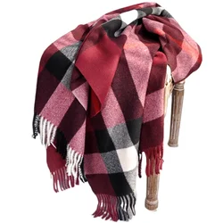 New Autumn and Winter New Scarf Female British Bagh Bristled Cashmere Scarf Shawl Dual-use Thick Couple Scarf 목도리