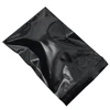 AWEPK 200pcs Black Zip Lock Opaque PE Plastic Package Bags Heat Sealable Light-proof Grocery Jewelry Privacy items Packing Bag 4