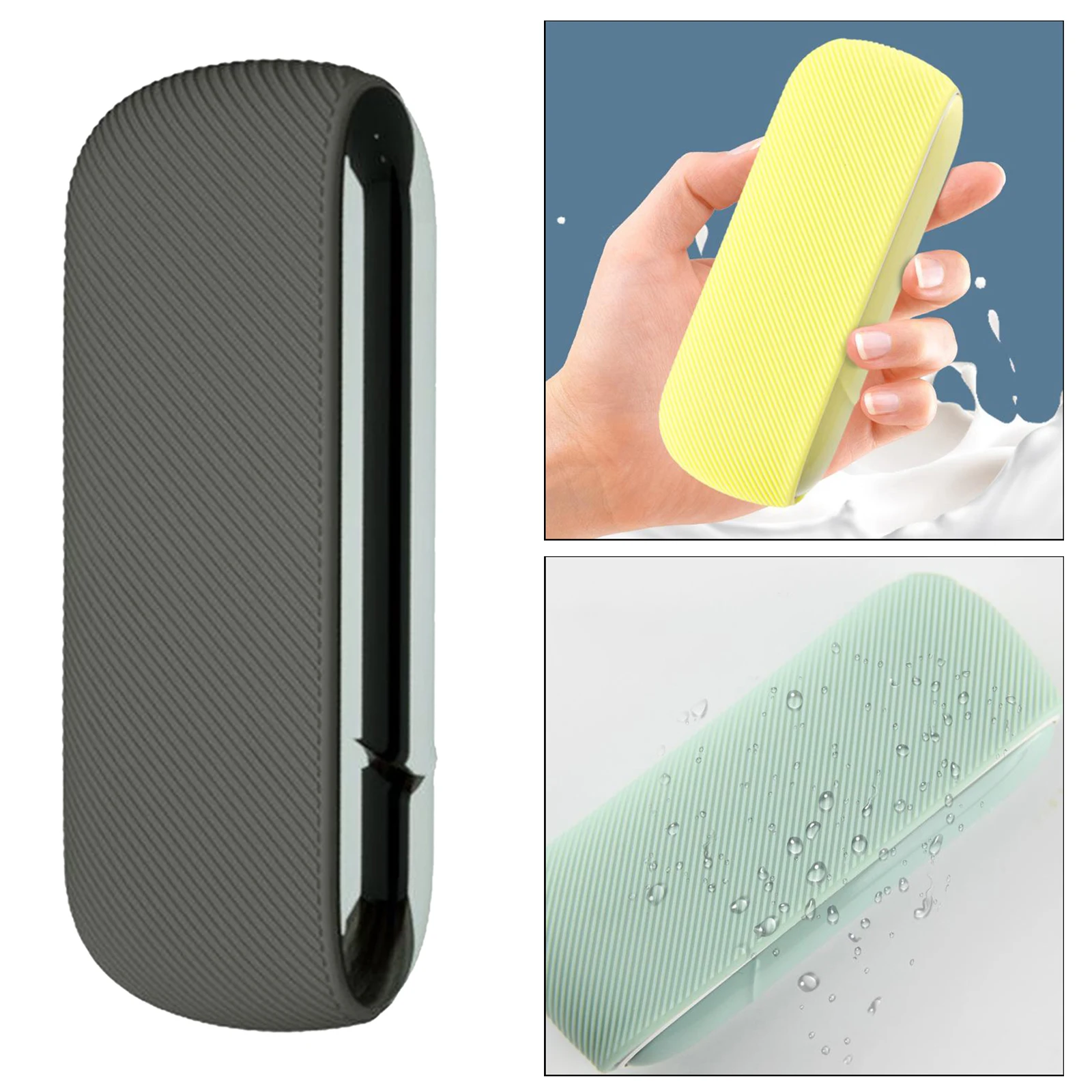 Twill Durable Soft Texture Case for IQOS 3.0 Protective Silicone Rubber Sleeve Cover Shield Wrap 