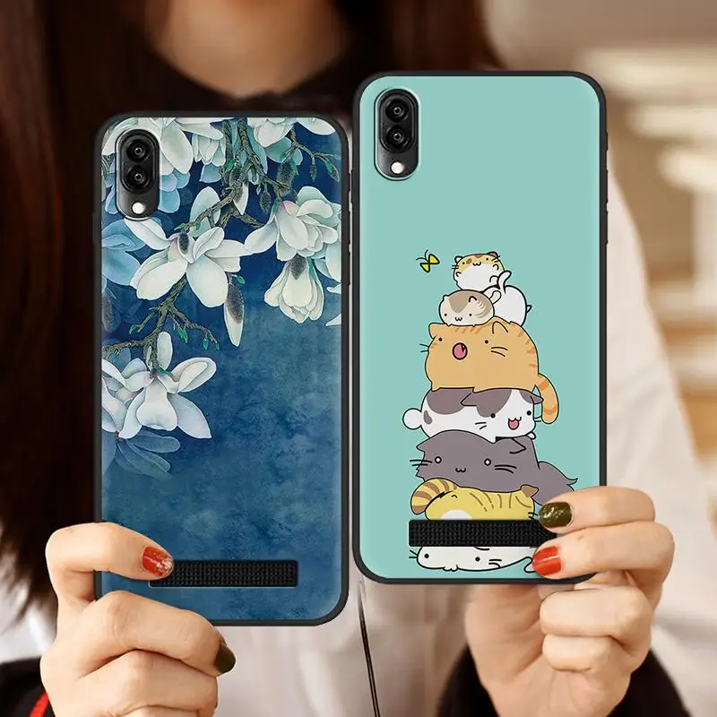 Противоударный милый чехол для телефона Doogee Y8C/X90 полностью закрытый