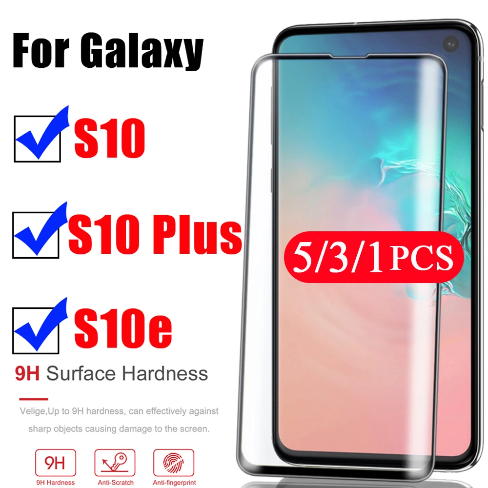 

5/3/1 шт. чехол для samsung galaxy S7 edge S8 S9 S10 5G lite S10E S20 plus ультра закаленное стекло Защита для экрана Защитная пленка