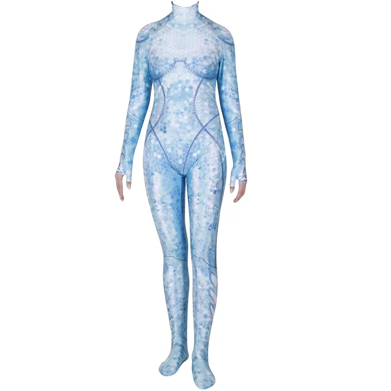 Женский Детский костюм для косплея Aquaman Queen Atlanna комбинезон Zentai комбинезоны| |