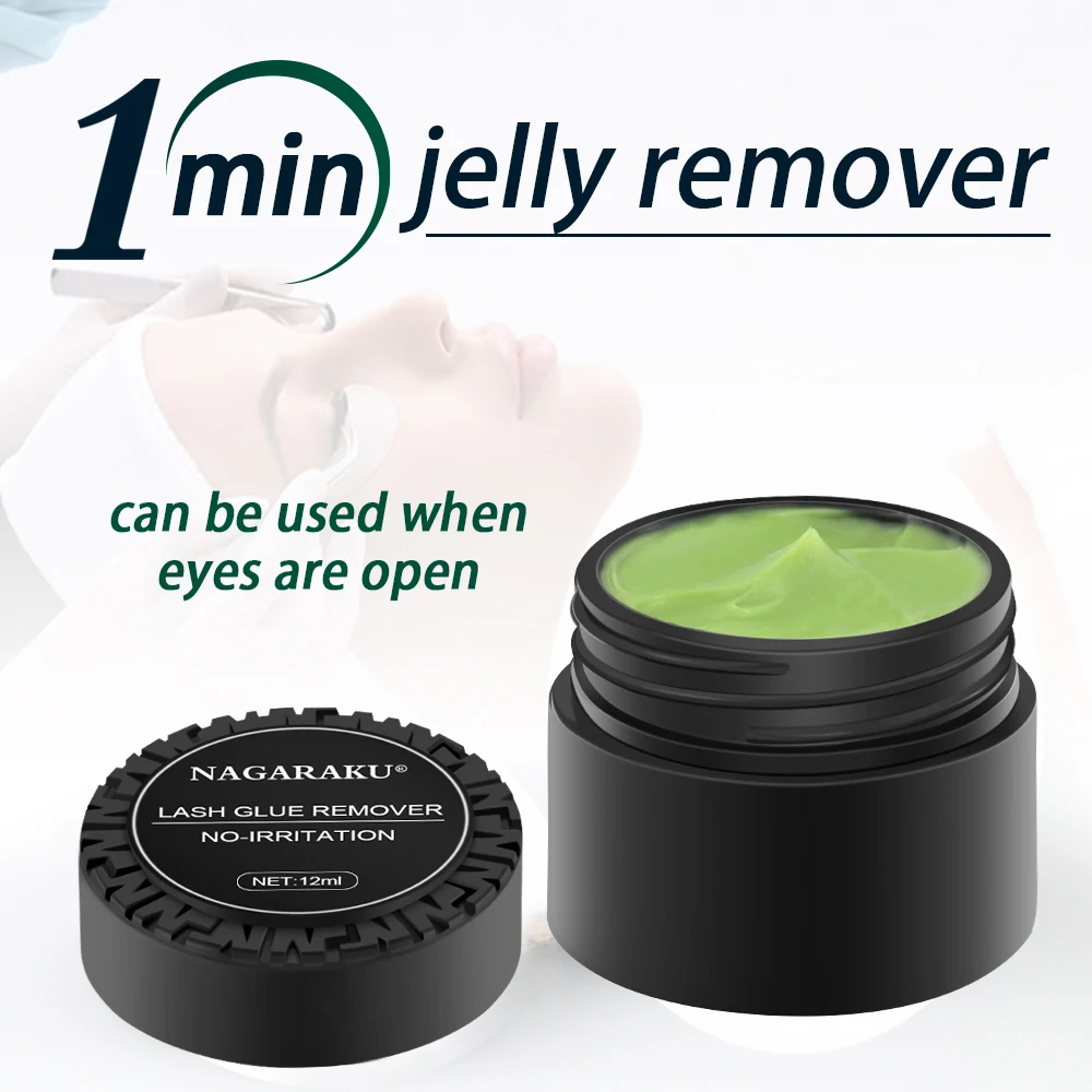Eyelash Glue Remover Cream Eyelash Glue Remover Professional False Eyelash Glue Remover Primer Jelly Cream Gel remover adhesive bonded glue eyelashes make up tools