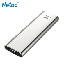 Netac Портативный SSD 128 ГБ 256 512 1 ТБ Z тонкий внешний твердотельный накопитель Тип type-C USB 3,1 супер Скорость для ноутбука, настольного компьютера
