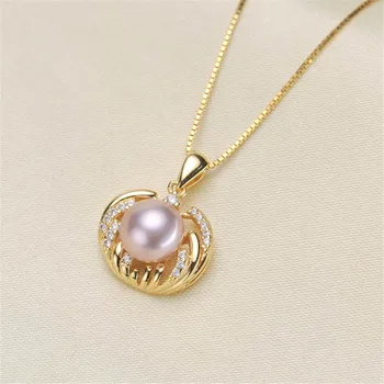 

Retro Style Metal 925 Sterling Silver Plating Karat Gold Tone Bail Connector Pearl Bead Caps Diy Pearl Jewelry Accessories