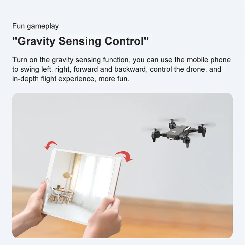  New KK6 Mini Drone with WIFI FPV 4K HD Camera Hight Hold Mode RC Helicopter Foldable Gesture Selfie