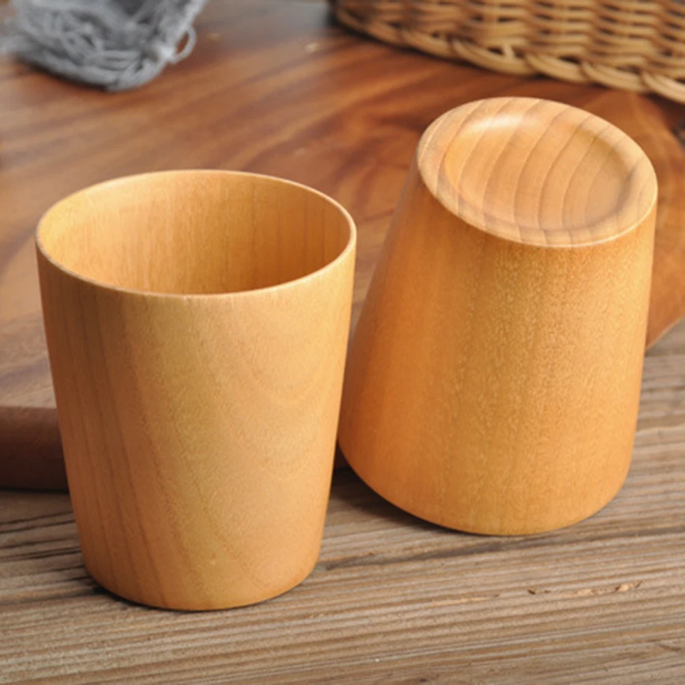 Wood Cup Primitive Handmade Natural Wooden Cup Breakfast Beer Milk