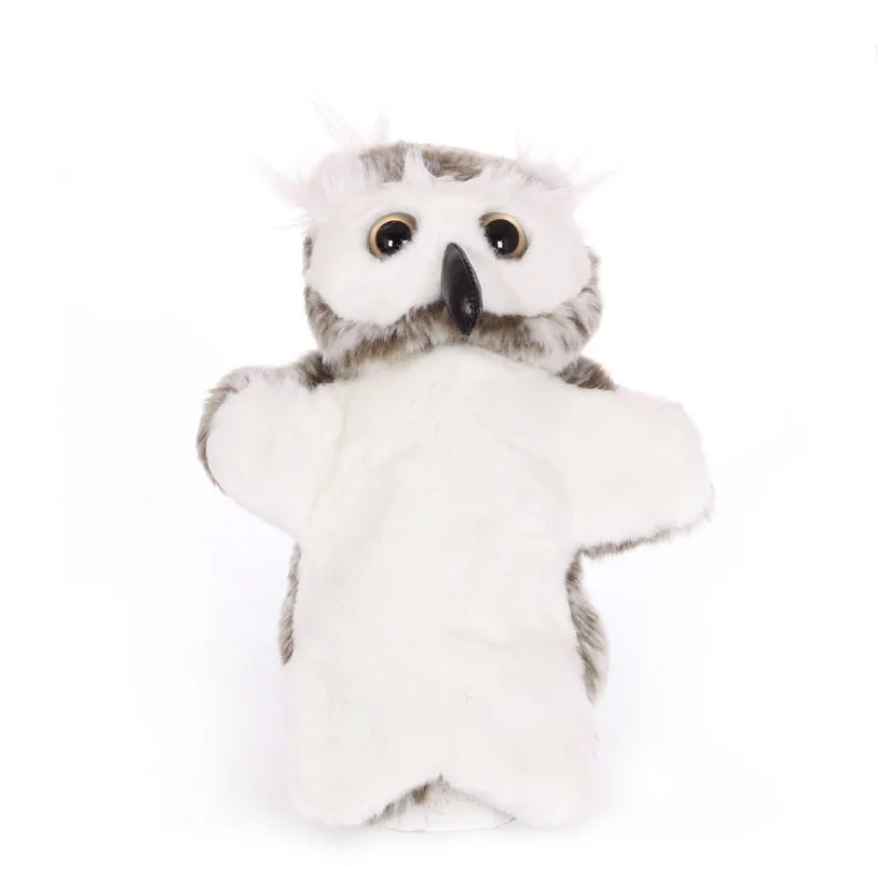 Owl 40 стилей, животные, ручная кукольная история, сказочные Игровые перчатки, мягкие игрушки, куклы для детей, подарок на день рождения, Рождество - Цвет: Owl