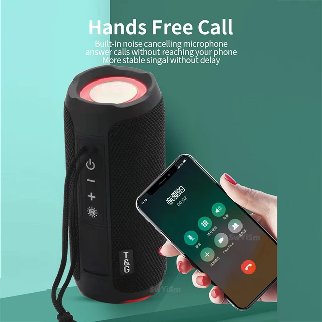 Tg227 Portable Bluetooth Speaker Wireless Bass Subwoofer.