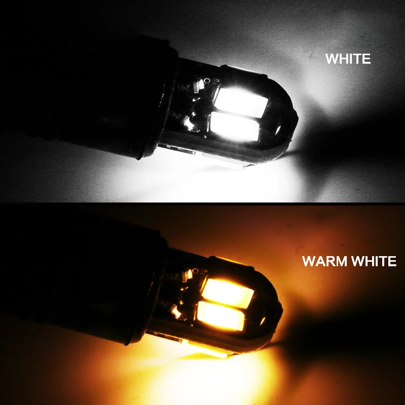 1 шт. автомобильная светодиодная лампа T10 W5W белая 5730 8smd 12 В 194|Сигнальная лампа| |
